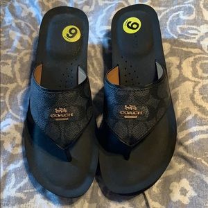 Coach flip flops